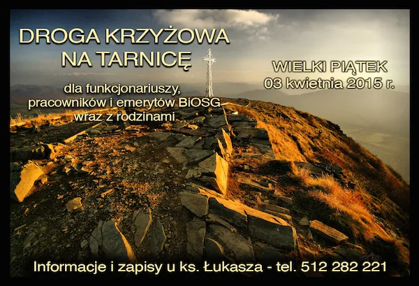 Zapraszamy na Drogę Krzyżową na Tarnicę