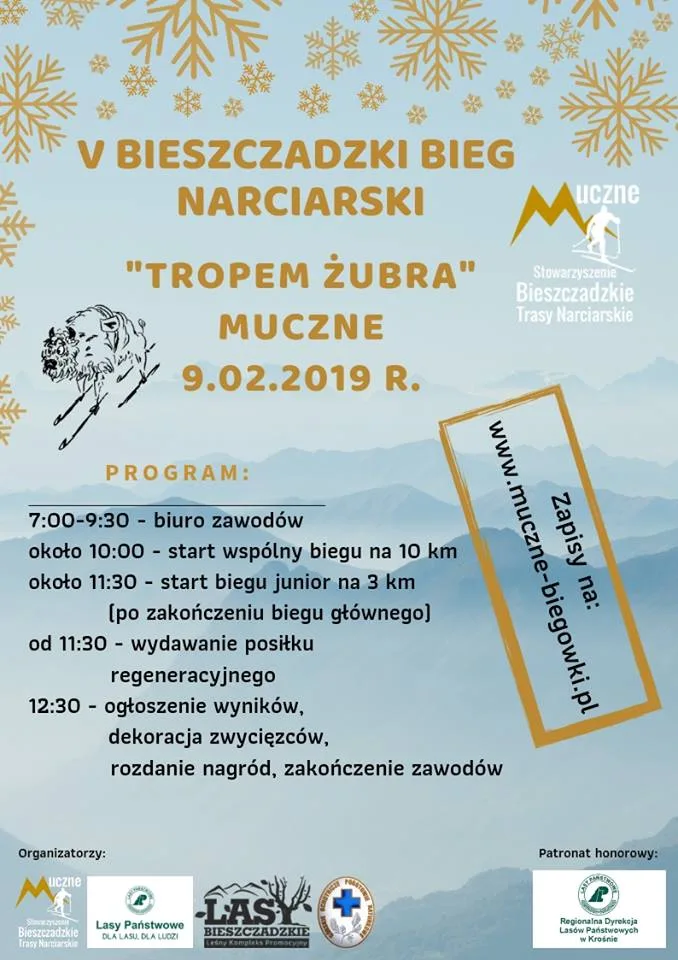 BIEG NARCIARSKI TROPEM ŻUBRA – 9.02.2019r.